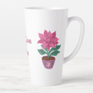 Noël Poinsettia en pot de fleurs Mug