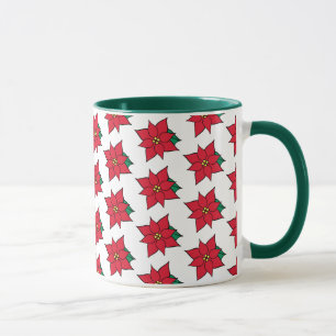 Noël Poinsettias Gîtes Café Mug Cadeau