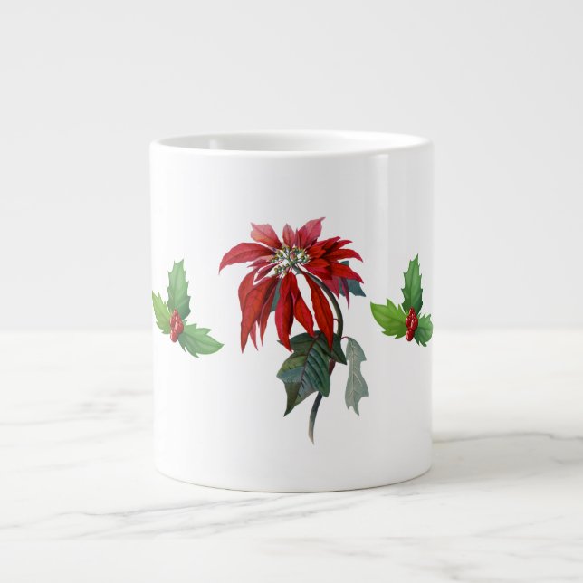 Noël Poinsettias Oone China Mug (Devant)