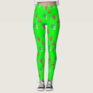 noël poop emoji xmas leggings