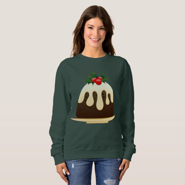 noël pouddings femmes sweatshirt (Devant entier)