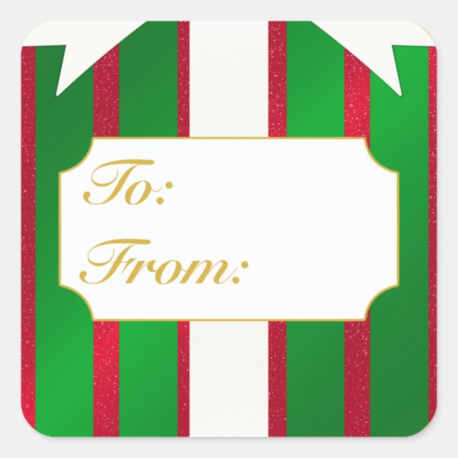 Noël présent au/du Étiquette (Devant)