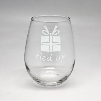 Noël Présente Verre Vin transparent sans tache