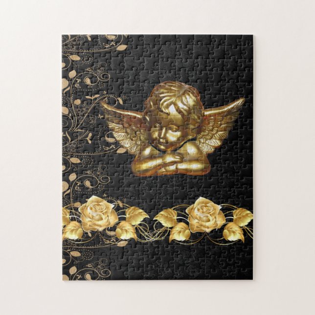 Noël Puzzle or Penguin Floral (Vertical)