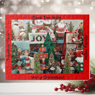 Noël Puzzle Votre NOM Deck Les Halls