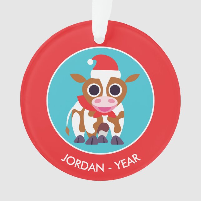 Noël Reba la vache (devant)