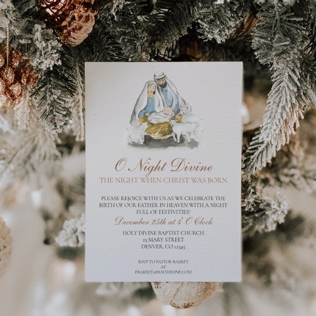 Noël religieux Invitation Eglise Noël (Créateur téléchargé)