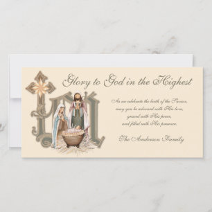 Noël religieux Sainte Famille Jésus Marie Joseph