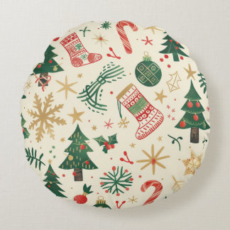 Noël - Remplir votre maison - Coussin rond