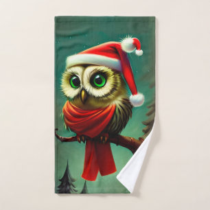 Noël Retro Cute Père Noël Owl