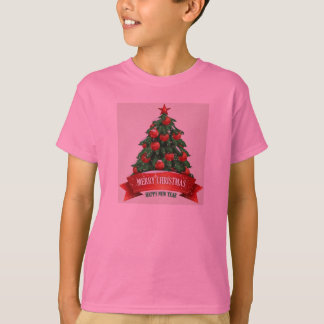 Noël rouge badine le T-shirt