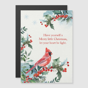 Noël saint, Cardinal rouge Carte magnétique