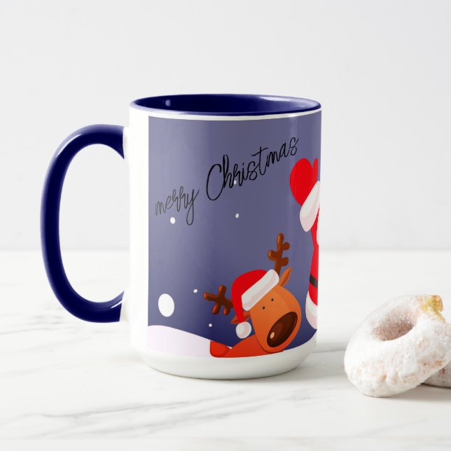 Noël saison mignonne tasse du Père Noël (Avec donut)