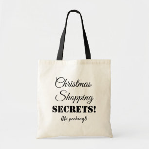 Noël Shopping Sac fourre-tout noir et blanc