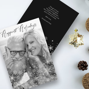 Noël Snowflakes Les vacances les plus agréables Fa