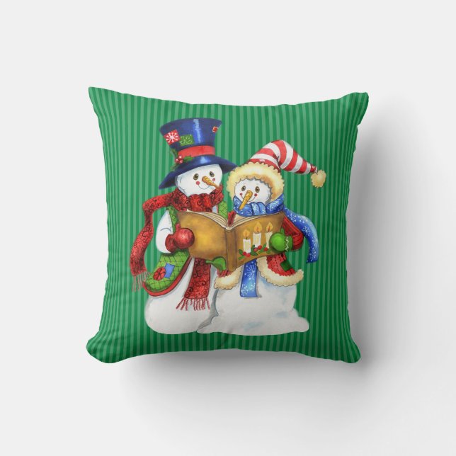 Noël Snowman Coussin (Recto)
