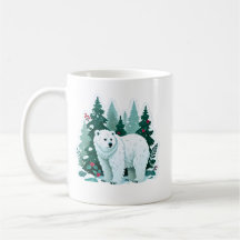 Noël Spirit Bear Mug - Festive Forest Magie