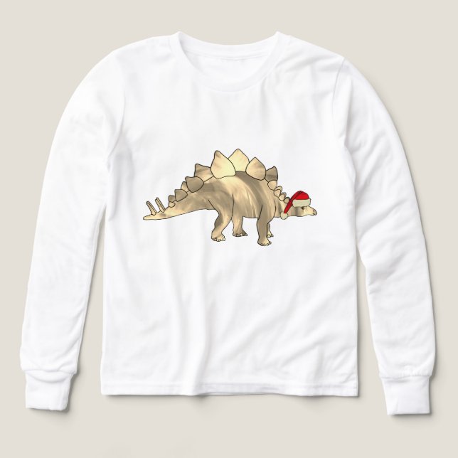 Noël Stegosaurus Funny Festive Dinosaur Elf (Motif recto)