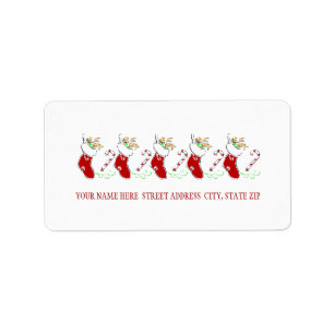 Noël Stockage Adresse Étiquettes de la poste