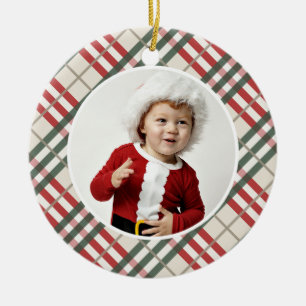 Noël Tartan Photo Noël Ornement Année