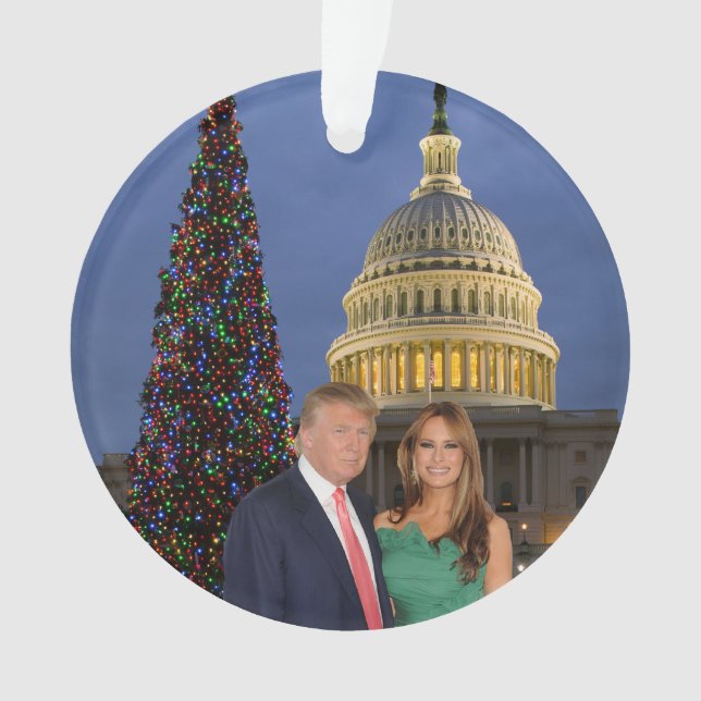 Noël Trump : Donald et Melania (devant)