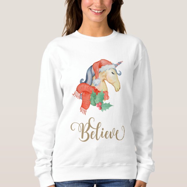 Noël Unicorn Sweatshirt (Devant)