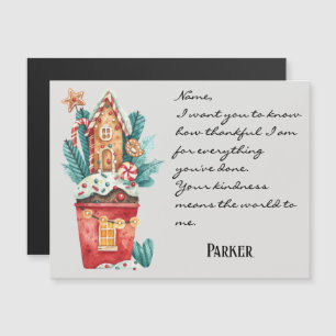 Noël Vacances d'hiver Carte magnétique générique