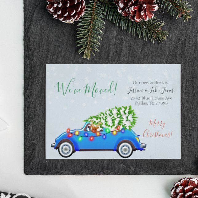 Noël Vacances Faire-part Nous avons déménagé (Créateur téléchargé)