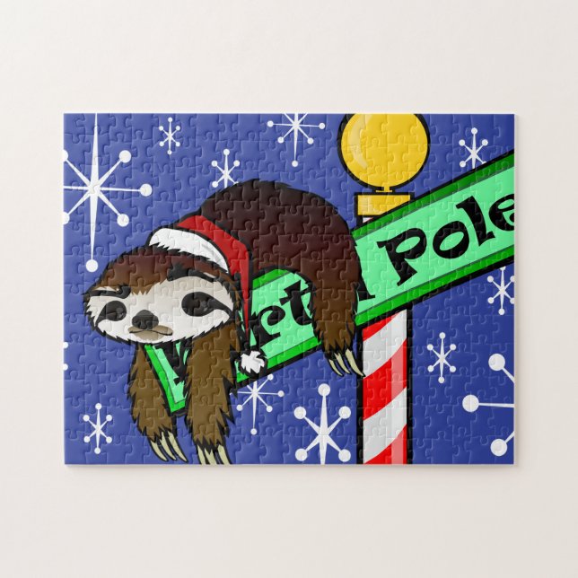 NOËL VACANCES PÈRE NOËL SLOTH SLOTHMAS PUZZLE (Horizontal)