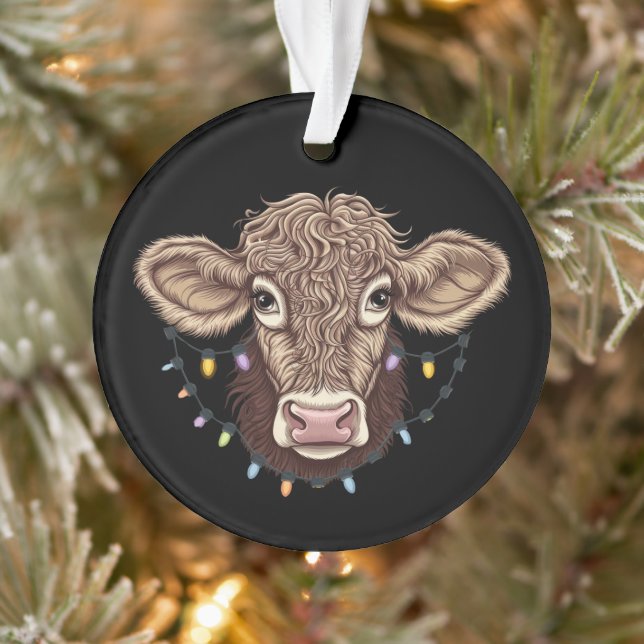 Noël Vache Luminaire Ferme Fermier Noël (Arbre)