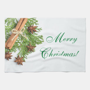 Noël Vert et objets Serviette de cuisine