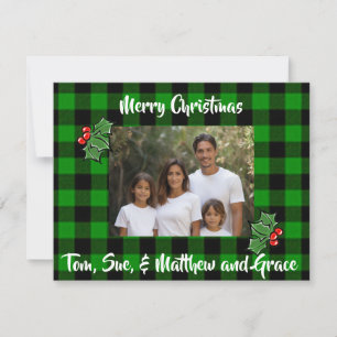 Noël vert noir plaid saint modèle photo