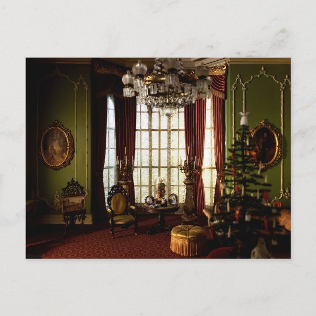 Noël victorien - Carte postale vierge (Devant)