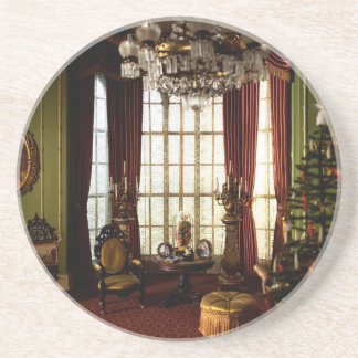 Noël victorien - Dessous de verre de grès