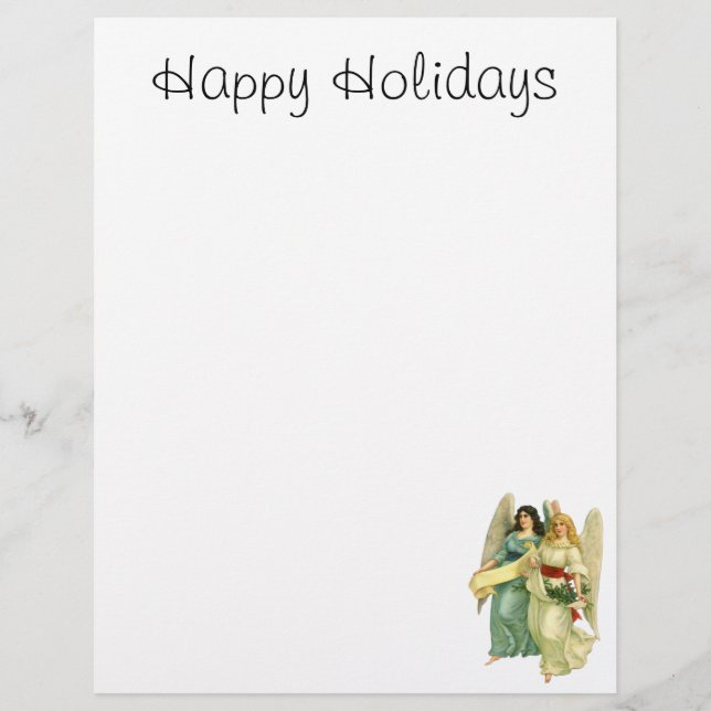 Noël vintage, anges victoriens angéliques (Devant)