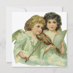 Noël Vintage, Anges Victoriens Invitation