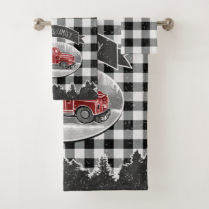 Noël Vintage Camion noir Buffalo Nom de l'avion