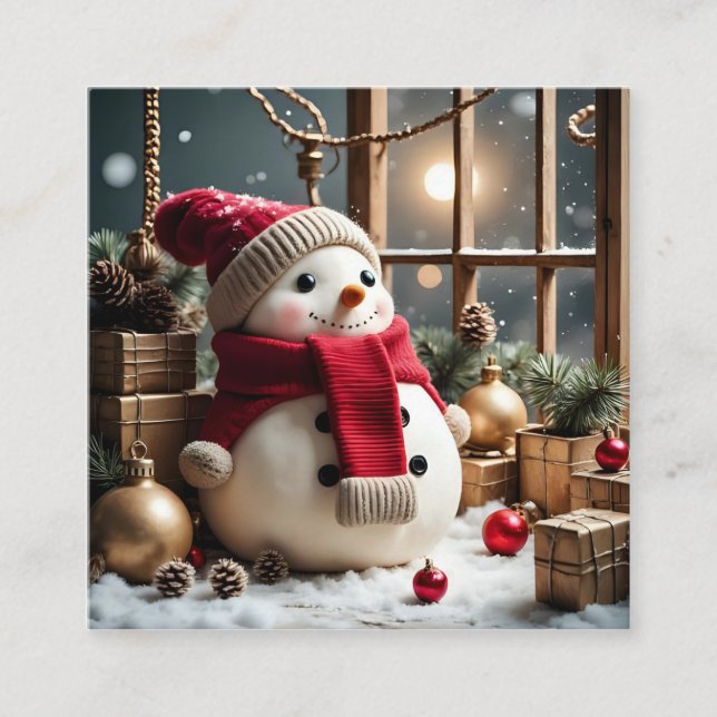 Noël Vintage - Carte de boîtier (Devant)