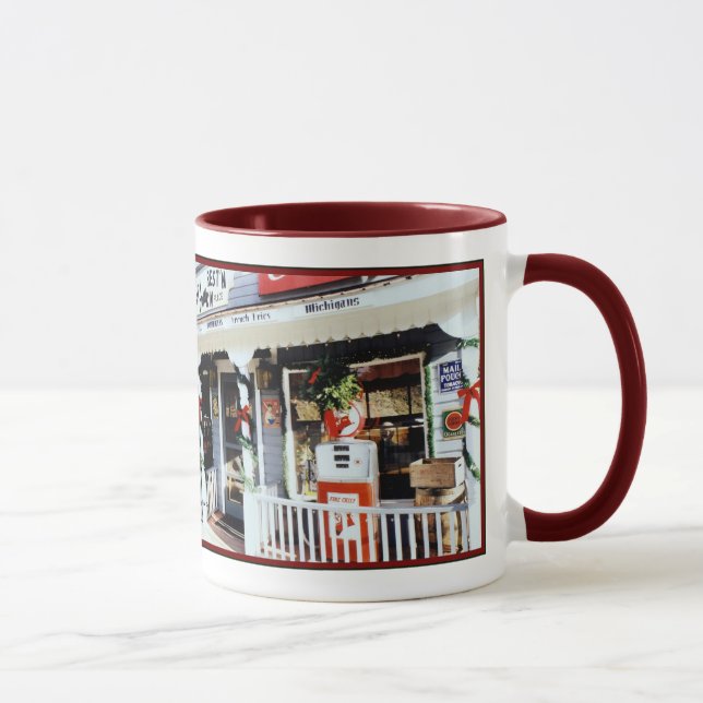 'Noël Vintage d'Amérique' Grosse Mug (Droite)