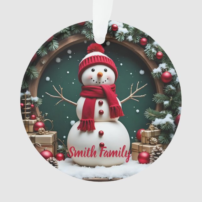 Noël Vintage - Ornement Acrylique (devant)