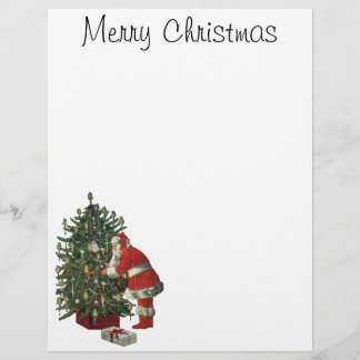 Noël vintage, Père Noël avec des cadeaux