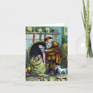 Noël vintage, Père Noël Jouets Merci à vous
