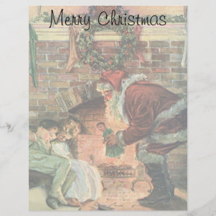 Noël Vintage, Père Noël Victorien Enfants