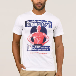 Noël vintage scelle le T-shirt de tuberculose