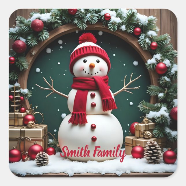 Noël Vintage - Stickers (Devant)