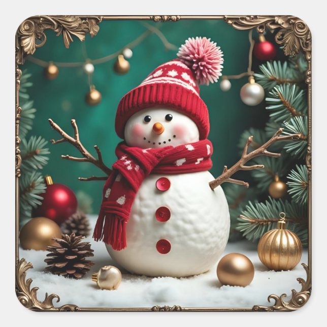 Noël Vintage - Stickers (Devant)