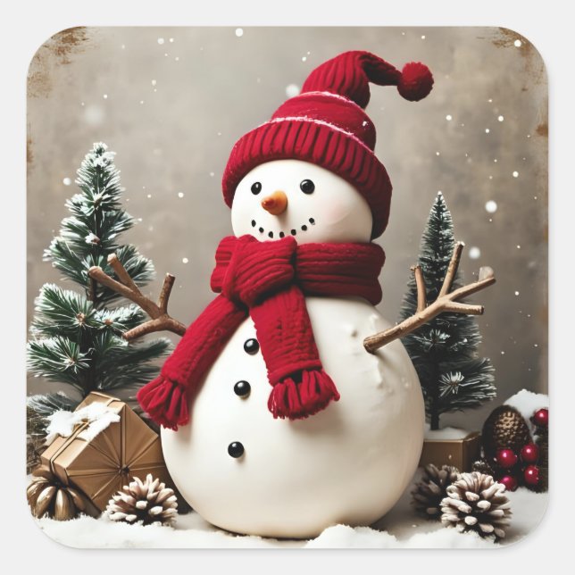 Noël Vintage - Stickers (Devant)