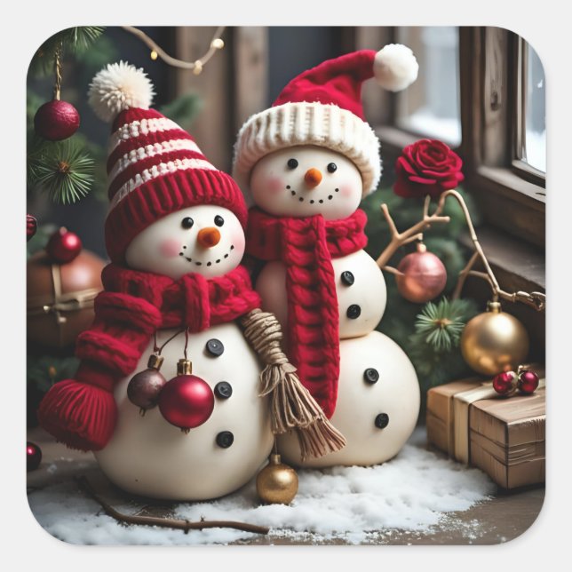 Noël Vintage - Stickers (Devant)