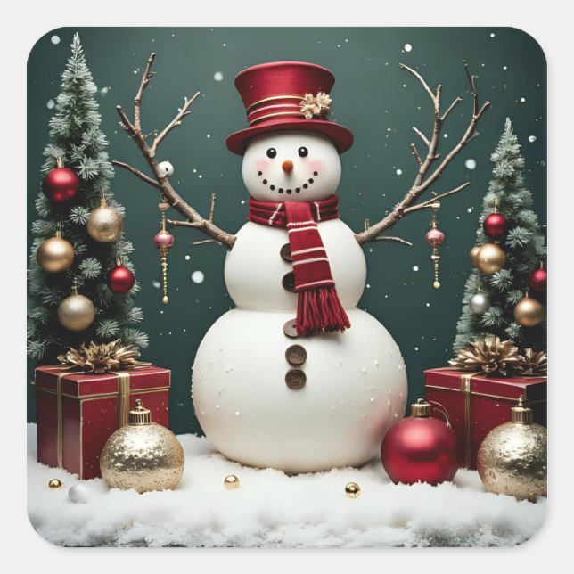 Noël Vintage - Stickers (Devant)