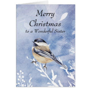 Noëls de Noël Oiseau de Chickadee Soeur d'hiver Pe